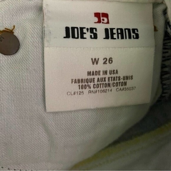 Joe’s Jeans Skirt Women’s W26 Smith Blue Floral Embroidered Distressed Mini - Picture 4 of 5